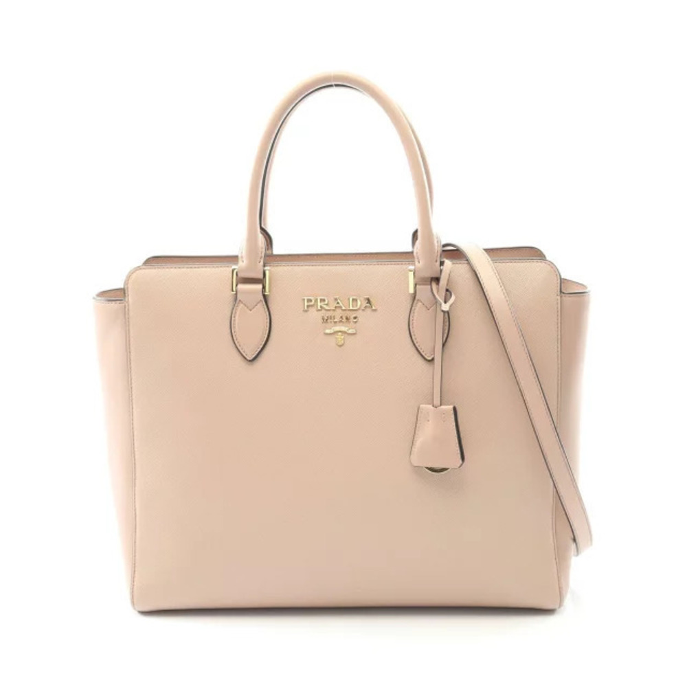 Prada Tote Tessuto Saffiano Bag Saffiano Leather Pink